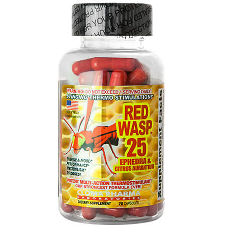 Red Wasp 25 Ephedra Cloma Pharma