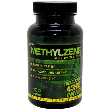 Methylzene 50 mg Ephedra ECA Stack Hard Rock